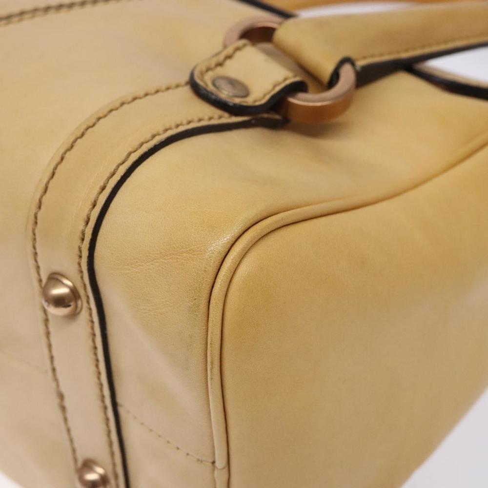 GUCCI Hand Bag Leather Beige 124245 Auth 131725 - Picture 15 of 16